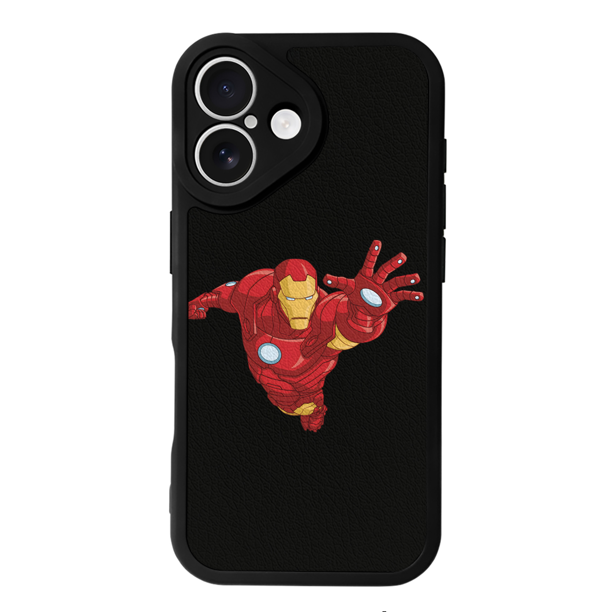 （画像用） アベンジャーズ The Avengers 【iPhone 16シリーズ対応】シリコンスマホケース（レザー調） 材質：シリコン